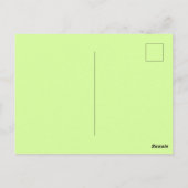 Carte Postale Deux Feuilles verts entremêlés (Dos)