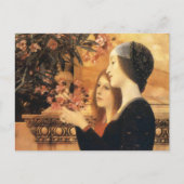 Carte Postale Deux filles à l'or par Gustav Klimt (Devant)