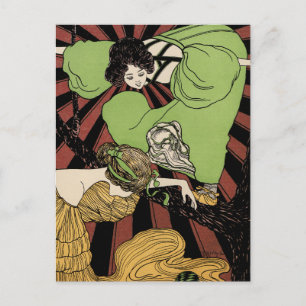 Carte Postale Deux filles - Art Nouveau - Jugendstil