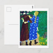 Carte Postale Deux Filles, Edouard Vuillard (Devant / Derrière)