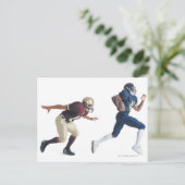 Carte Postale deux footballeurs afro-américains (Debout devant)