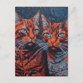 Carte Postale Deux gingembre Kitties (Devant)