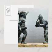 Carte Postale Deux gladiateurs au combat (Devant / Derrière)