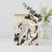 Carte Postale Deux grues sur un pin recouvert de neige, Hiroshig (Debout devant)