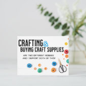 Carte Postale Deux hobbies différents (Debout devant)