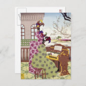 Carte Postale Deux Japonaises, C1890 (Devant / Derrière)