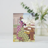 Carte Postale Deux Japonaises, C1890 (Debout devant)