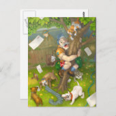 Carte Postale Deux jours avant la retraite (Devant / Derrière)