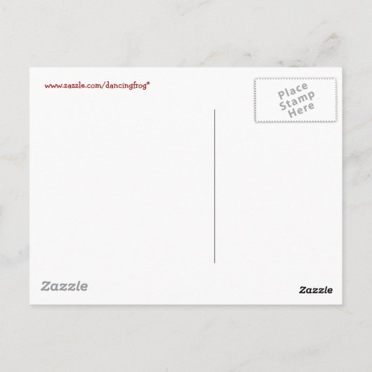 Carte Postale Deux joyeux compagnons de grenouilles (Dos)