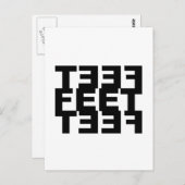 Carte Postale Deux Left Feet (Devant / Derrière)