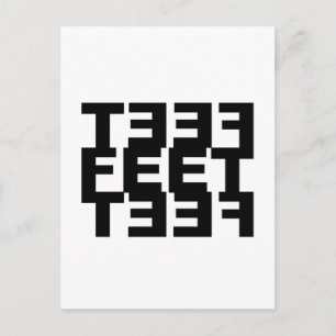 Carte Postale Deux Left Feet