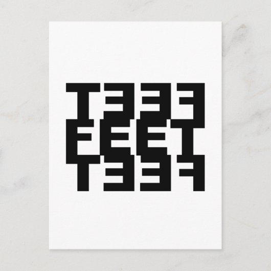 Carte Postale Deux Left Feet (Devant)