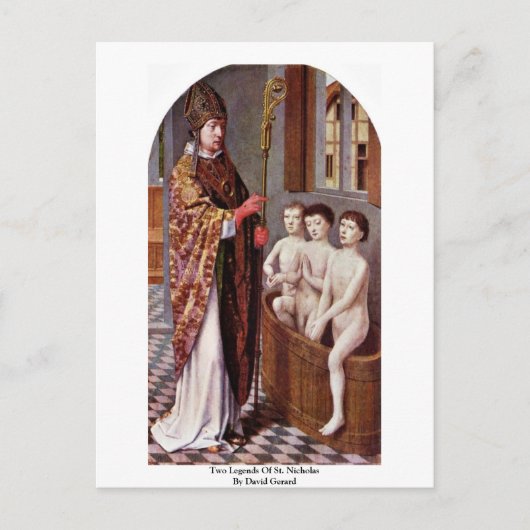 Carte Postale Deux Légendes De Saint-Nicolas Par David Gerard (Devant)