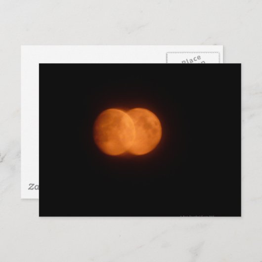 Carte Postale Deux lunes (Devant / Derrière)