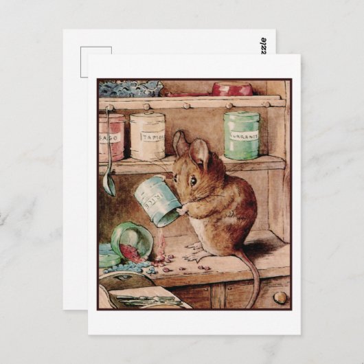 Carte Postale Deux mauvaises souris de Beatrix Potter (Devant / Derrière)