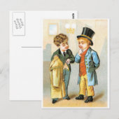 Carte Postale Deux messieurs (Devant / Derrière)