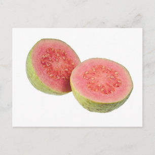Carte Postale Deux moitiés de goyave rose
