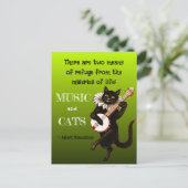 Carte Postale Deux moyens de refuge Musique Chats Schweitzer (Debout devant)