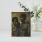 Carte Postale Deux Negroes, 1661 (Debout devant)