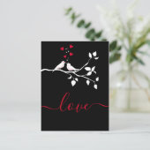 Carte Postale deux oiseaux en amour (Debout devant)