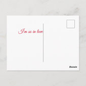 Carte Postale deux oiseaux en amour (Dos)