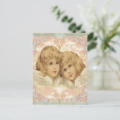 Carte Postale Deux petits anges Vintages (Debout devant)
