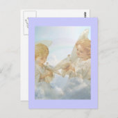 Carte Postale Deux petits chérubins. (Devant / Derrière)