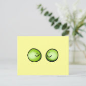 Carte Postale Deux petits pois (Debout devant)