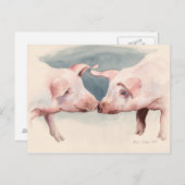 Carte Postale Deux peu de Piggies 2012 (Devant / Derrière)