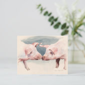 Carte Postale Deux peu de Piggies 2012 (Debout devant)
