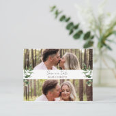 Carte Postale Deux photos à un mariage Dernier Enregistrer la da (Debout devant)