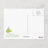 Carte postale Deux poires vertes (Dos)