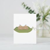 Carte Postale Deux Pois Dans Un Pois (Debout devant)