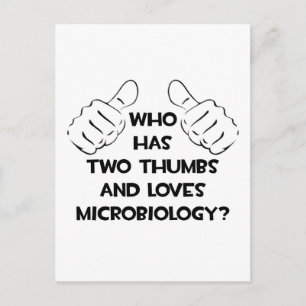 Carte Postale Deux pouces et des amours Microbiologie