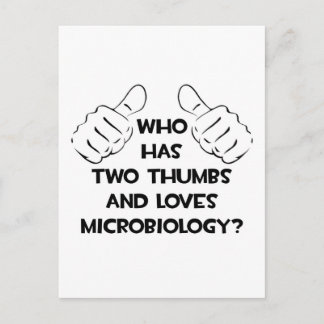 Carte Postale Deux pouces et des amours Microbiologie