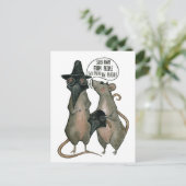 Carte Postale deux rats sauvages (Debout devant)