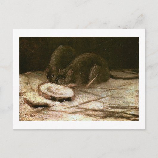 Carte Postale Deux Rats Van Gogh Art (Devant)