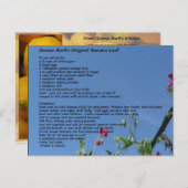 Carte Postale Deux recettes de dessert (Devant / Derrière)