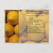 Carte Postale Deux recettes de dessert (Dos)