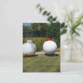 Carte Postale Deux réservoirs de propane en Iowa (Debout devant)