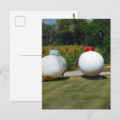 Carte Postale Deux réservoirs de propane en Iowa (Devant / Derrière)