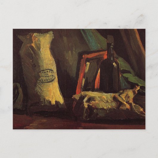 Carte Postale Deux sacs et une bouteille par Vincent van Gogh (Devant)