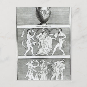 Carte Postale Deux scènes d'un vase étrusque