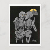 Carte postale Deux Skeletons Talking (Devant)