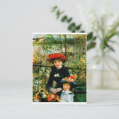 Carte Postale Deux Soeurs en terrasse par Renoir (Debout devant)