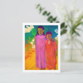 Carte Postale Deux Soeurs, Gauguin (Debout devant)