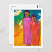 Carte Postale Deux Soeurs, Gauguin (Devant / Derrière)
