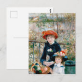 Carte Postale Deux Soeurs - Renoir Impressionniste (Devant / Derrière)