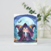 Carte Postale Deux Sorcières Kiss Pride série aquarelle (Debout devant)