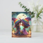 Carte Postale Deux sorcières s'embrassent (Debout devant)